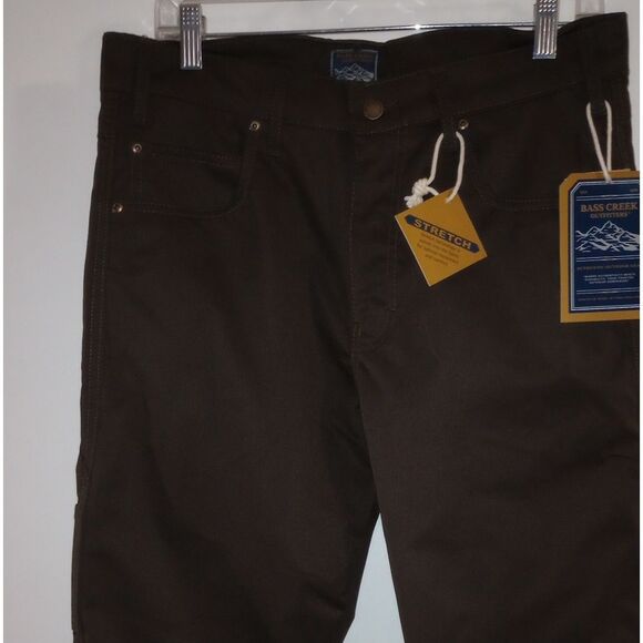 🆕👖 Bass Creek Outfitters Work Wear Carpenter Pants, Brown, 32x30 - Picture 4 of 7